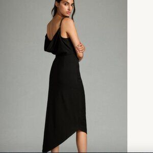 Cowl-Neck Ruched Dress